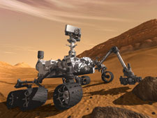 The Curiosity rover is currently exploring Mars. Image: NASA JPL Caltech