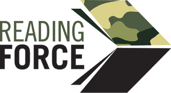 Logo of Reading Force, the scheme designed to bring Forces families together through sharing books.  