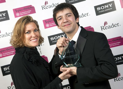Stefan was presented with his award by Welsh musician Cerys Matthews. 