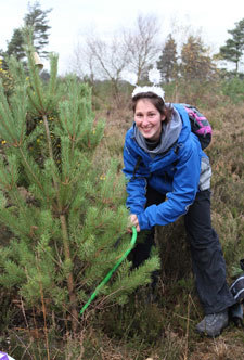 Staff volunteer Ruth Willans enjoys the opportunity to be outdoors as well as helping a worthwhile cause.