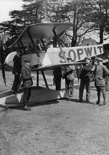 Kingston University students have been working with Marshall Aerospace to build a replica Sopwith Tabloid aircraft. Image from 1914 courtesy of BAE Systems.