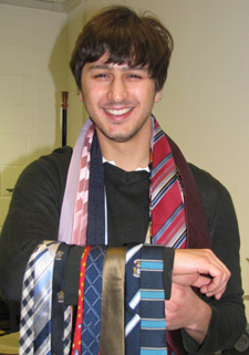 No need for these anymore! MA Design student Coskucan Gurun believes vast tie collections will be a thing of the past. 