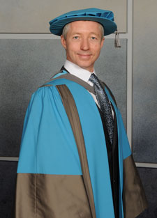 Paul Darnell received an Honorary Doctorate of Science for his contribution to the automotive engineering industry