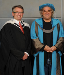 Professor Brian Cathcart, left, said Mr Greengrass had lifted the action movie genre to a new level.