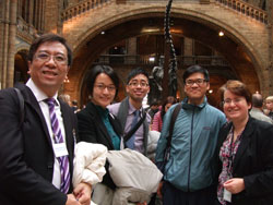 Visitors with Julie Harvey, Manager, NHM Centre for Arts and Humanities Research.